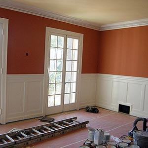 peinture interieure d'un sejour