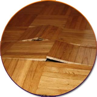 parquet endommagé dégât des eaux